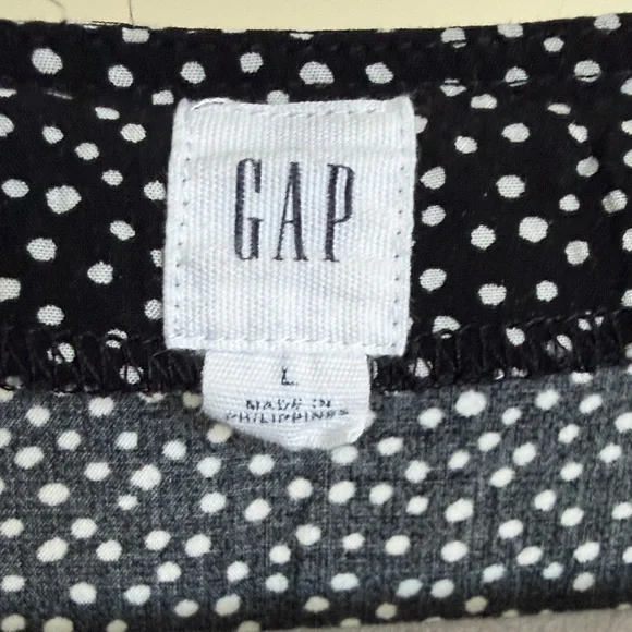 GAP Black and White Polka Dot button up dress. - Picture 12 of 13